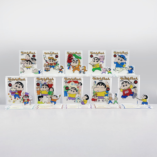 【非売品】クレヨンしんちゃんアクリルスタンド 【新品未開封品】 ○クレヨンしんちゃん 「ｼﾝｶﾝｾﾝｽｺﾞｲｶﾀｲｱｲｽ」アクリルスタンド (全5種